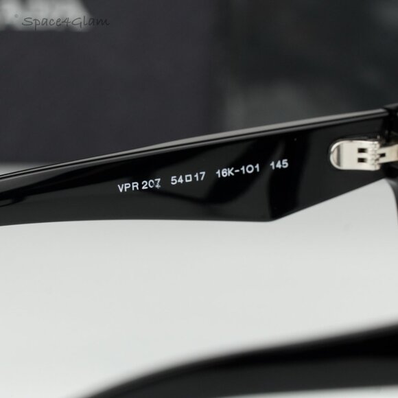 Prada Women Eyeglasses Black Demo Cat Eye PR20ZV 16K1O1 BRAND NEW - Picture 5 of 8